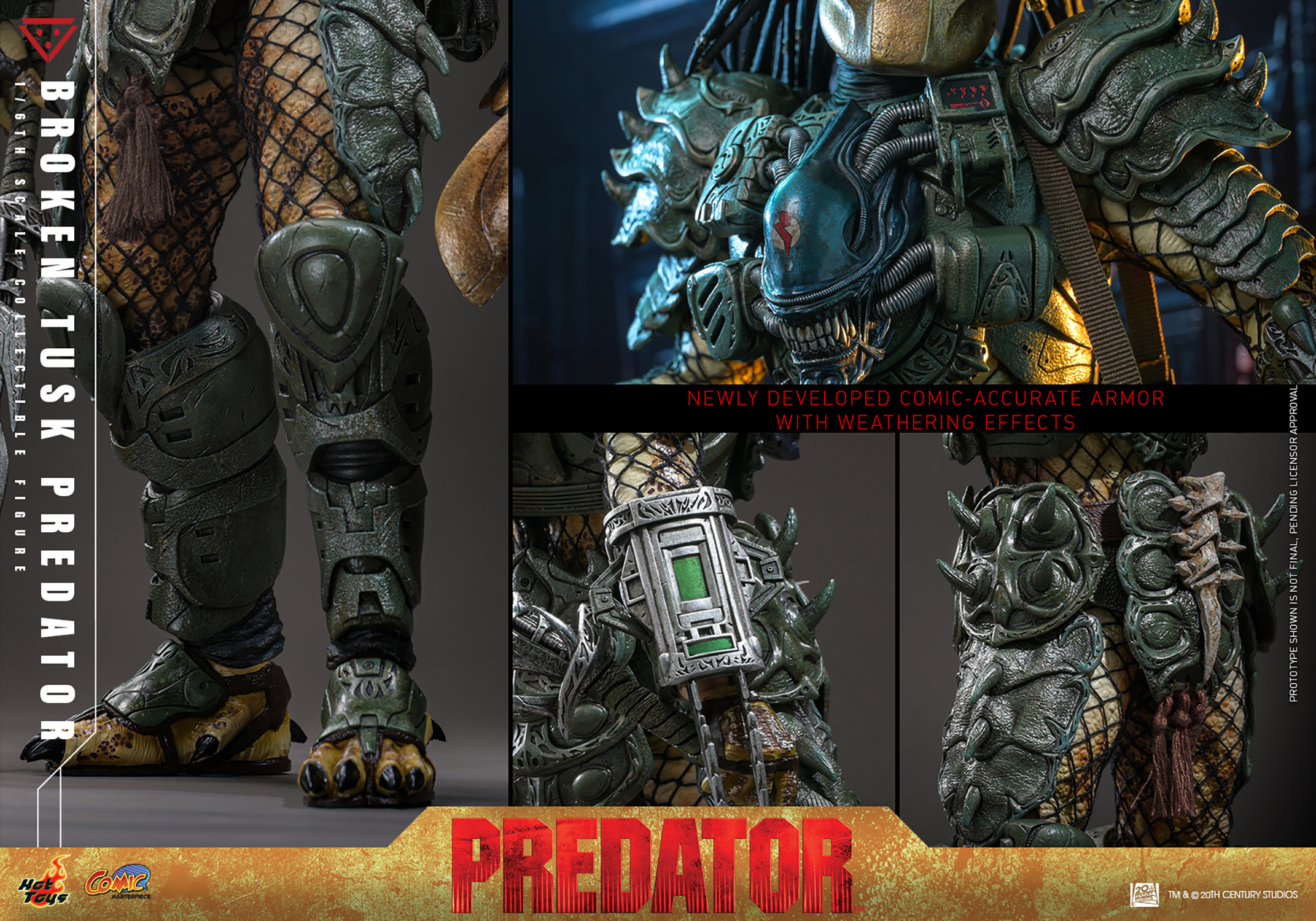 Broken Tusk Predator Hot Toys 1:6 - Imagen 14