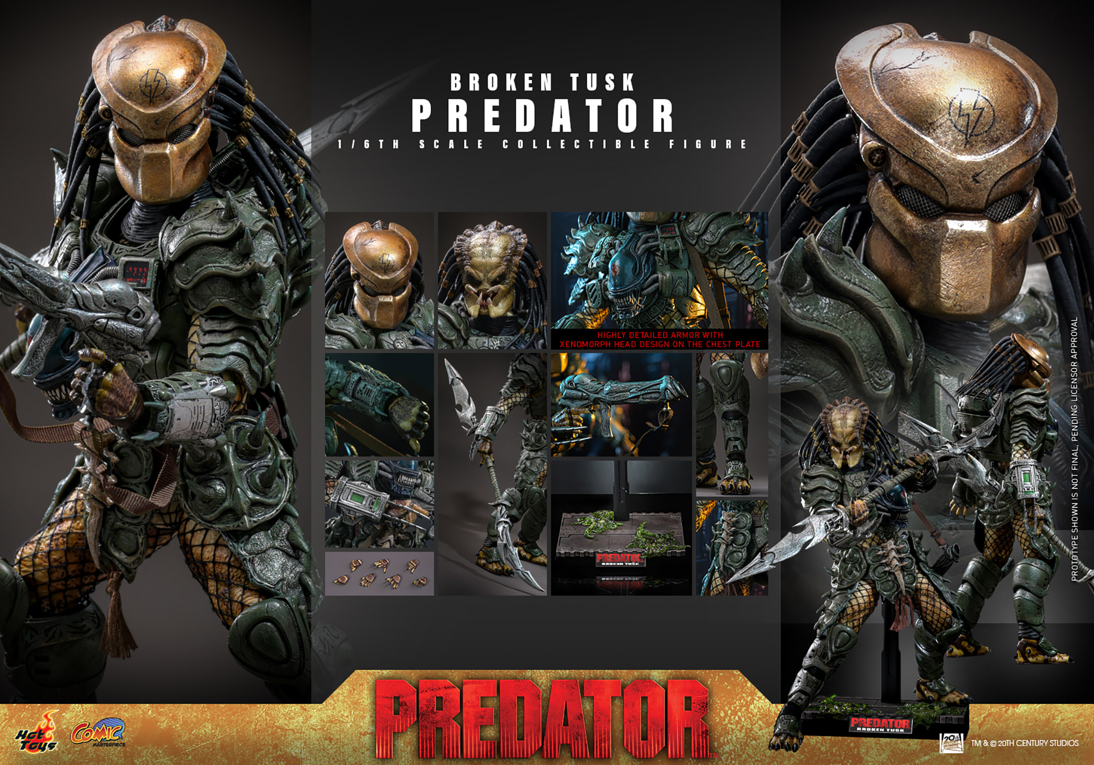 Broken Tusk Predator Hot Toys 1:6