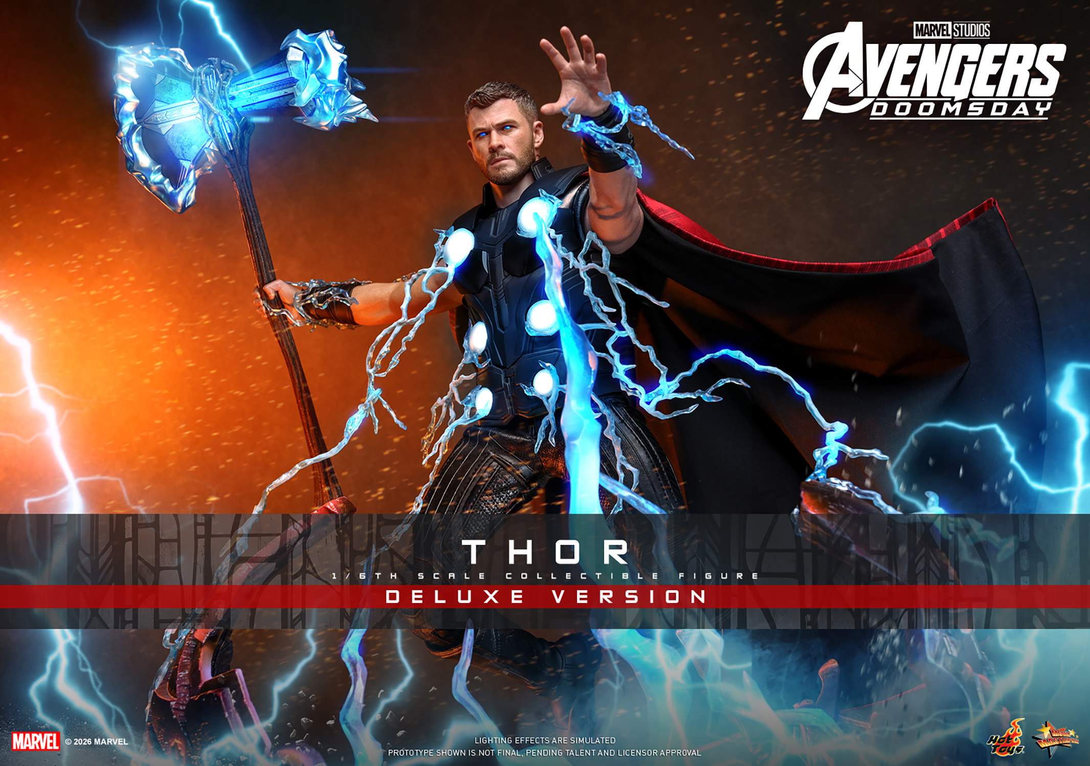 Thor (Deluxe Version) Sixth Scale Figure Hot Toys - Imagen 20