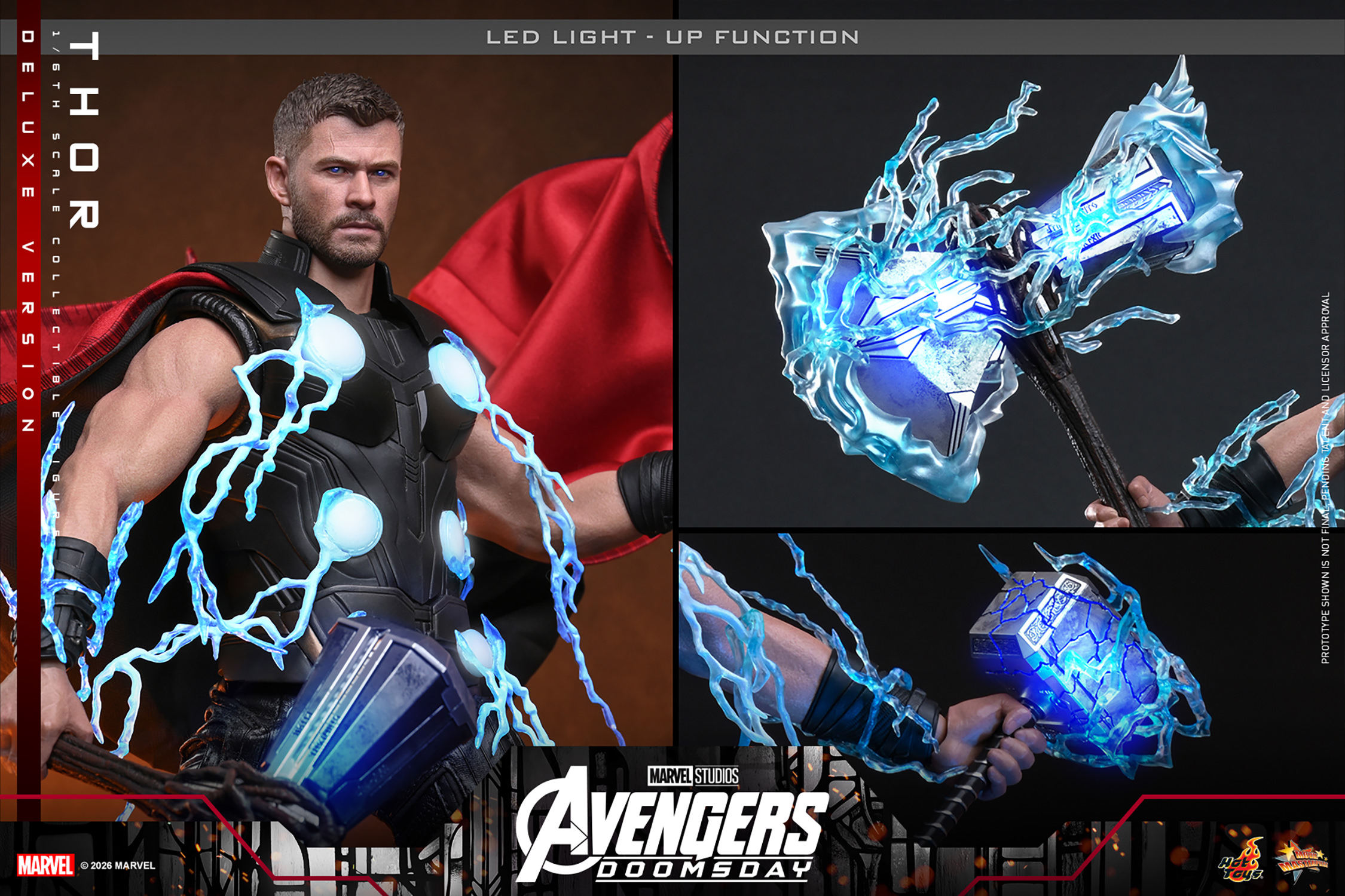 Thor (Deluxe Version) Sixth Scale Figure Hot Toys - Imagen 17