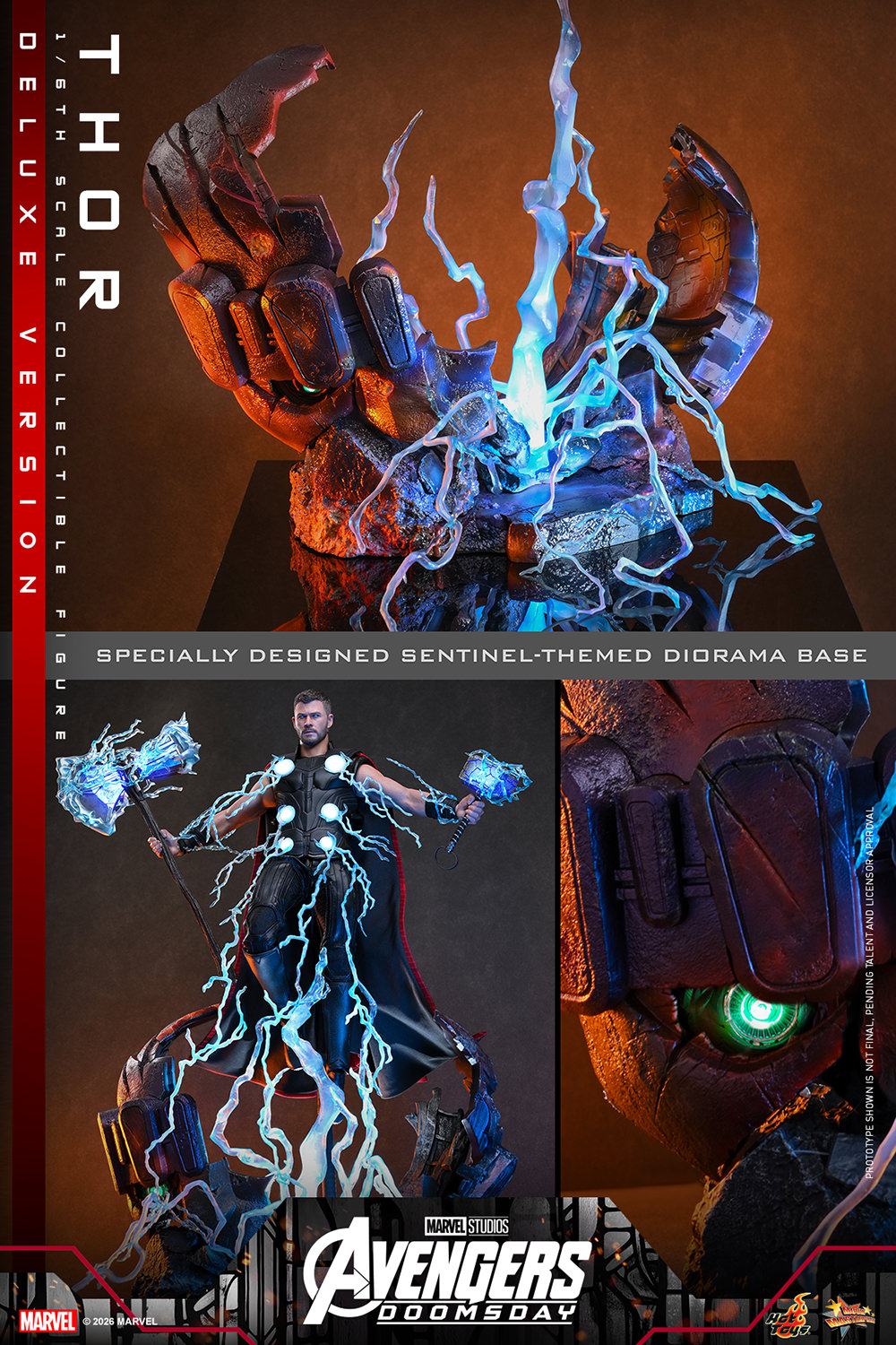 Thor (Deluxe Version) Sixth Scale Figure Hot Toys - Imagen 18